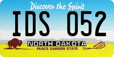 ND license plate IDS052