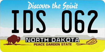 ND license plate IDS062