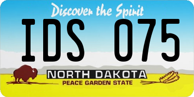 ND license plate IDS075