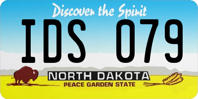 ND license plate IDS079
