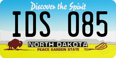 ND license plate IDS085