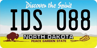ND license plate IDS088