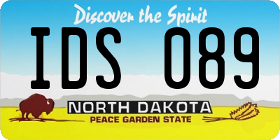 ND license plate IDS089
