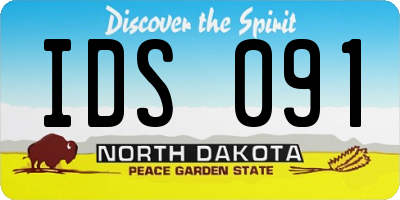 ND license plate IDS091