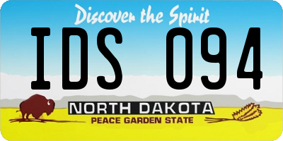 ND license plate IDS094