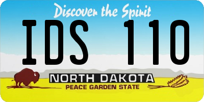 ND license plate IDS110
