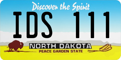 ND license plate IDS111