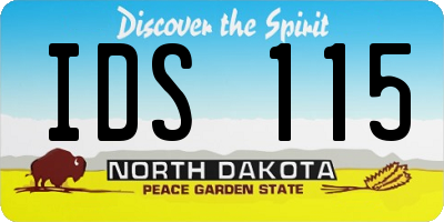 ND license plate IDS115