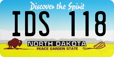 ND license plate IDS118
