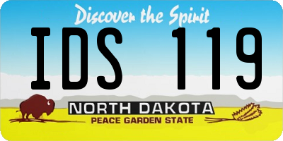 ND license plate IDS119