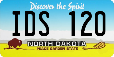 ND license plate IDS120