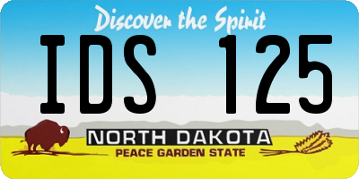 ND license plate IDS125