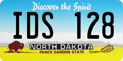 ND license plate IDS128