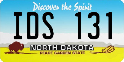 ND license plate IDS131