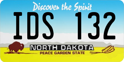 ND license plate IDS132