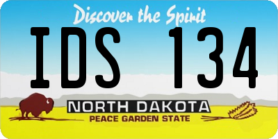 ND license plate IDS134