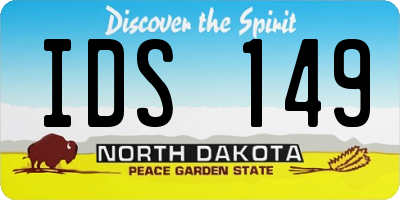 ND license plate IDS149