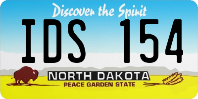 ND license plate IDS154
