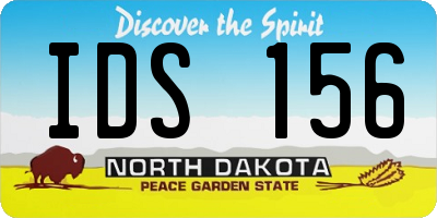 ND license plate IDS156