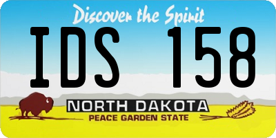 ND license plate IDS158