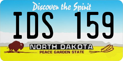 ND license plate IDS159