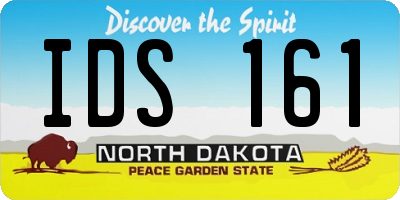 ND license plate IDS161