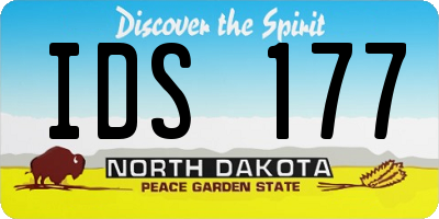ND license plate IDS177