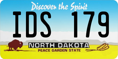 ND license plate IDS179
