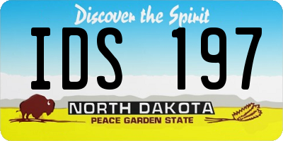 ND license plate IDS197