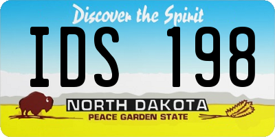 ND license plate IDS198