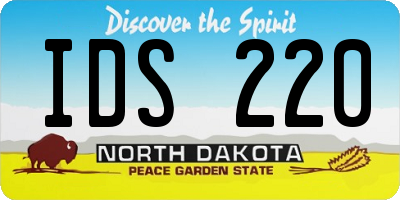 ND license plate IDS220