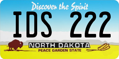 ND license plate IDS222