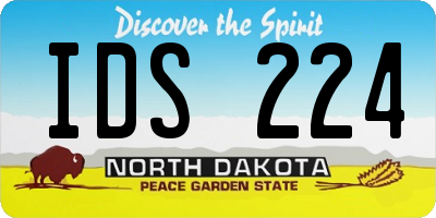 ND license plate IDS224