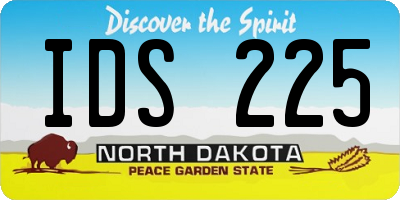 ND license plate IDS225