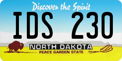ND license plate IDS230