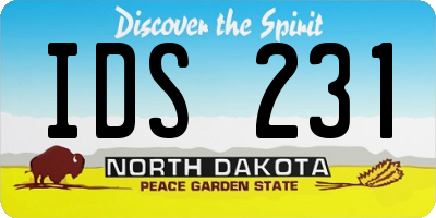 ND license plate IDS231