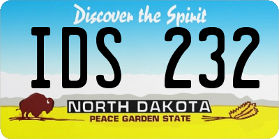 ND license plate IDS232