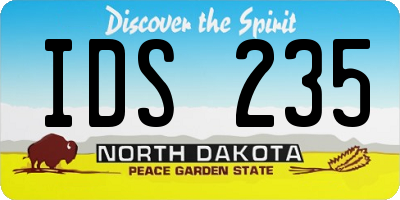 ND license plate IDS235