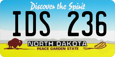 ND license plate IDS236