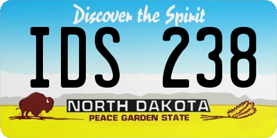 ND license plate IDS238
