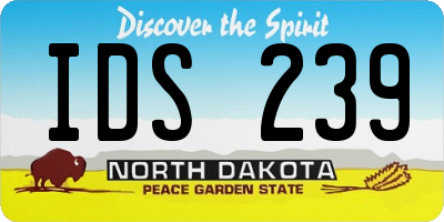 ND license plate IDS239