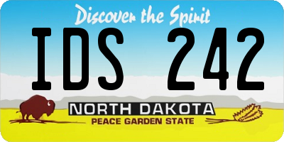 ND license plate IDS242