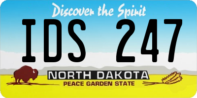 ND license plate IDS247