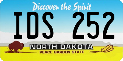 ND license plate IDS252