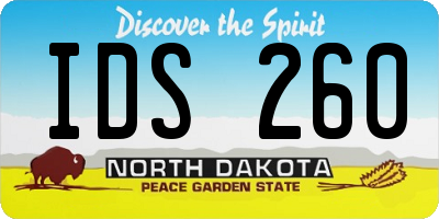 ND license plate IDS260