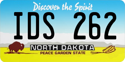 ND license plate IDS262