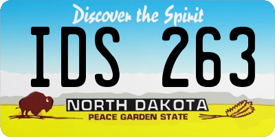 ND license plate IDS263