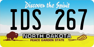 ND license plate IDS267
