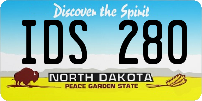 ND license plate IDS280