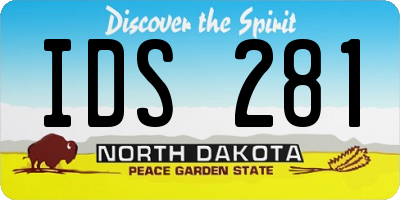 ND license plate IDS281